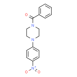 ChemSpider 2D Image | 1-benzoyl-4-(4-nitrophenyl)piperazine | C17H17N3O3