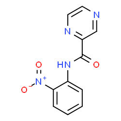 ChemSpider 2D Image | N-(2-Nitrophenyl)-2-pyrazinecarboxamide | C11H8N4O3