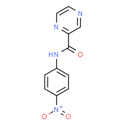 ChemSpider 2D Image | N-(4-Nitrophenyl)-2-pyrazinecarboxamide | C11H8N4O3