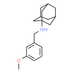 ChemSpider 2D Image | N-(3-Methoxybenzyl)-1-adamantanamine | C18H25NO