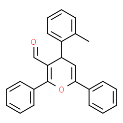ChemSpider 2D Image | 2,6-Diphenyl-4-o-tolyl-4H-pyran-3-carbaldehyde | C25H20O2