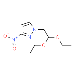 ChemSpider 2D Image | 1-(2,2-Diethoxyethyl)-3-nitro-1H-pyrazole | C9H15N3O4