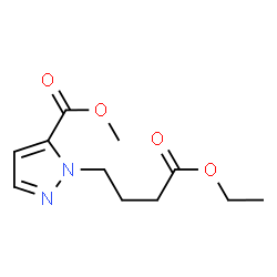 ChemSpider 2D Image | methyl 2-(4-ethoxy-4-oxobutyl)pyrazole-3-carboxylate | C11H16N2O4