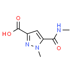 ChemSpider 2D Image | 1-METHYL-5-(METHYLCARBAMOYL)PYRAZOLE-3-CARBOXYLIC ACID | C7H9N3O3