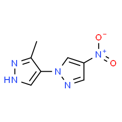 ChemSpider 2D Image | 3'-Methyl-4-nitro-1'H-1,4'-bipyrazole | C7H7N5O2