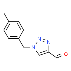 ChemSpider 2D Image | 1-(4-Methylbenzyl)-1H-1,2,3-triazole-4-carbaldehyde | C11H11N3O