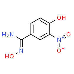 ChemSpider 2D Image | N,4-Dihydroxy-3-nitrobenzenecarboximidamide | C7H7N3O4