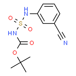 ChemSpider 2D Image | 2-Methyl-2-propanyl [(3-cyanophenyl)sulfamoyl]carbamate | C12H15N3O4S