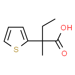 ChemSpider 2D Image | 2-Methyl-2-(2-thienyl)butanoic acid | C9H12O2S