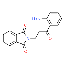 ChemSpider 2D Image | 2-(3-(2-aminophenyl)-3-oxopropyl)isoindoline-1,3-dione | C17H14N2O3