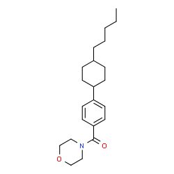 ChemSpider 2D Image | 4-Morpholinyl[4-(4-pentylcyclohexyl)phenyl]methanone | C22H33NO2
