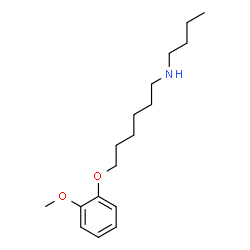 ChemSpider 2D Image | N-Butyl-6-(2-methoxyphenoxy)-1-hexanamine | C17H29NO2