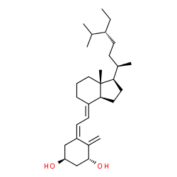 ChemSpider 2D Image | (1R,3S,5Z,7E)-9,10-Secostigmasta-5,7,10-triene-1,3-diol | C29H48O2