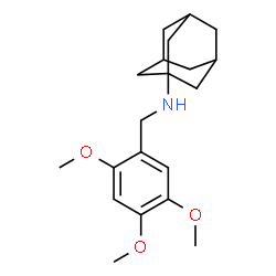 ChemSpider 2D Image | N-(2,4,5-Trimethoxybenzyl)-1-adamantanamine | C20H29NO3