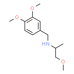 ChemSpider 2D Image | N-(3,4-Dimethoxybenzyl)-1-methoxy-2-propanamine | C13H21NO3