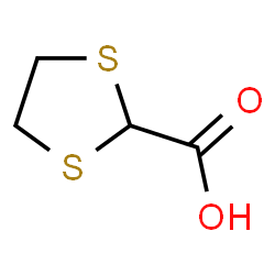 ChemSpider 2D Image | 1,3-Dithiolane-2-carboxylic acid | C4H6O2S2