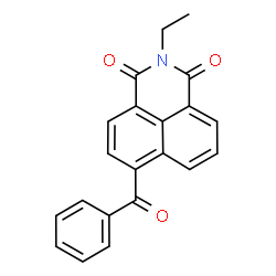 ChemSpider 2D Image | 6-Benzoyl-2-ethyl-benzo[de]isoquinoline-1,3-dione | C21H15NO3