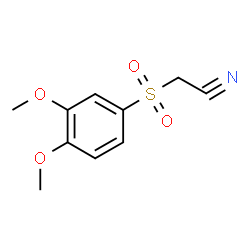 ChemSpider 2D Image | [(3,4-Dimethoxyphenyl)sulfonyl]acetonitrile | C10H11NO4S