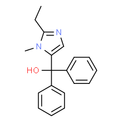 ChemSpider 2D Image | (2-Ethyl-1-methyl-1H-imidazol-5-yl)(diphenyl)methanol | C19H20N2O