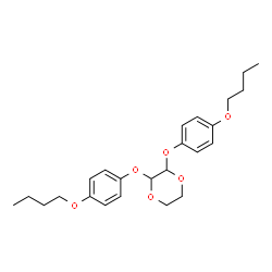 ChemSpider 2D Image | 2,3-Bis(4-butoxyphenoxy)-1,4-dioxane | C24H32O6