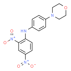 ChemSpider 2D Image | N-[4-(4-Morpholinyl)phenyl]-2,4-dinitroaniline | C16H16N4O5
