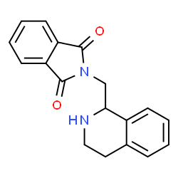 ChemSpider 2D Image | 2-(1,2,3,4-Tetrahydro-isoquinolin-1-ylmethyl)-isoindole-1,3-dione | C18H16N2O2