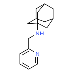 ChemSpider 2D Image | N-(2-Pyridinylmethyl)-1-adamantanamine | C16H22N2