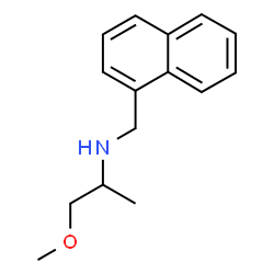 ChemSpider 2D Image | 1-Methoxy-N-(1-naphthylmethyl)-2-propanamine | C15H19NO