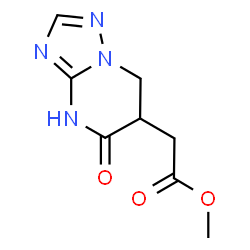 ChemSpider 2D Image | Methyl (5-oxo-1,5,6,7-tetrahydro[1,2,4]triazolo[1,5-a]pyrimidin-6-yl)acetate | C8H10N4O3