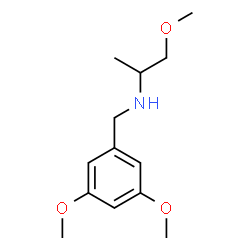 ChemSpider 2D Image | N-(3,5-Dimethoxybenzyl)-1-methoxy-2-propanamine | C13H21NO3
