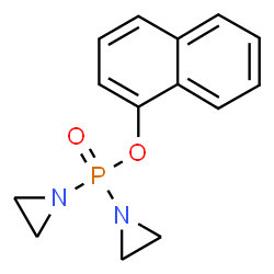 ChemSpider 2D Image | 1-Naphthyl bis(1-aziridinyl)phosphinate | C14H15N2O2P