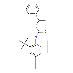 ChemSpider 2D Image | 3-Phenyl-N-[2,4,6-tris(2-methyl-2-propanyl)phenyl]butanamide | C28H41NO