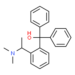 ChemSpider 2D Image | [2-(1-Dimethylamino-ethyl)-phenyl]-diphenyl-methanol | C23H25NO