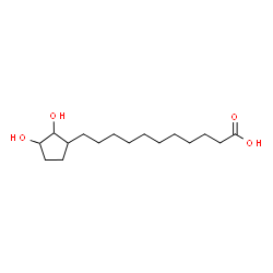 ChemSpider 2D Image | 11-(2,3-Dihydroxycyclopentyl)undecanoic acid | C16H30O4