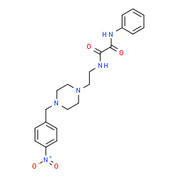 ChemSpider 2D Image | N-{2-[4-(4-Nitrobenzyl)-1-piperazinyl]ethyl}-N'-phenylethanediamide | C21H25N5O4