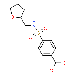 ChemSpider 2D Image | 4-{[(Oxolan-2-yl)methyl]sulfamoyl}benzoic acid | C12H15NO5S