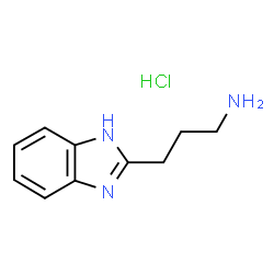 ChemSpider 2D Image | 3-(1H-1,3-benzodiazol-2-yl)propan-1-amine hydrochloride | C10H14ClN3