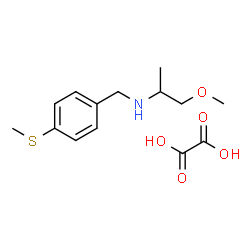 ChemSpider 2D Image | 1-Methoxy-N-[4-(methylsulfanyl)benzyl]-2-propanamine ethanedioate (1:1) | C14H21NO5S