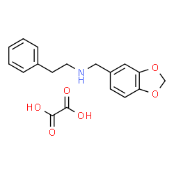 ChemSpider 2D Image | N-(1,3-Benzodioxol-5-ylmethyl)-2-phenylethanamine ethanedioate (1:1) | C18H19NO6