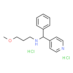 ChemSpider 2D Image | (3-METHOXYPROPYL)[PHENYL(PYRIDIN-4-YL)METHYL]AMINE DIHYDROCHLORIDE | C16H22Cl2N2O