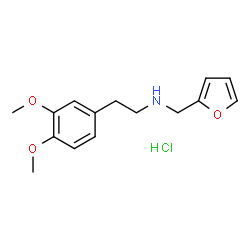 ChemSpider 2D Image | [2-(3,4-dimethoxyphenyl)ethyl](furan-2-ylmethyl)amine hydrochloride | C15H20ClNO3