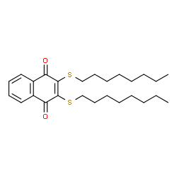 ChemSpider 2D Image | 2,3-Bis(octylsulfanyl)-1,4-naphthoquinone | C26H38O2S2