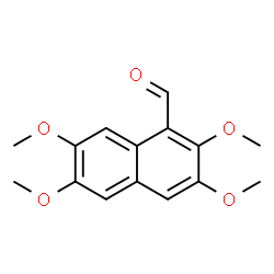 ChemSpider 2D Image | 2,3,6,7-Tetramethoxy-1-naphthaldehyde | C15H16O5
