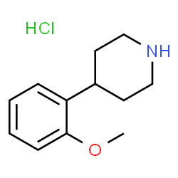 ChemSpider 2D Image | 4-(2-Methoxyphenyl)piperidine hydrochloride | C12H18ClNO