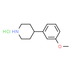 ChemSpider 2D Image | 4-(3-methoxyphenyl)piperidine hydrochloride | C12H18ClNO