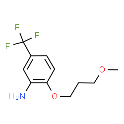 ChemSpider 2D Image | 2-(3-Methoxypropoxy)-5-(trifluoromethyl)aniline | C11H14F3NO2
