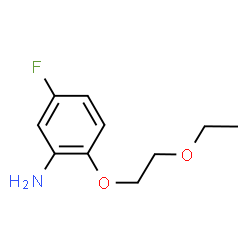 ChemSpider 2D Image | 2-(2-Ethoxyethoxy)-5-fluoroaniline | C10H14FNO2