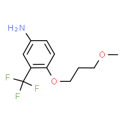 ChemSpider 2D Image | 4-(3-Methoxypropoxy)-3-(trifluoromethyl)aniline | C11H14F3NO2