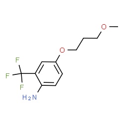 ChemSpider 2D Image | 4-(3-Methoxypropoxy)-2-(trifluoromethyl)aniline | C11H14F3NO2