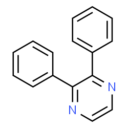ChemSpider 2D Image | 2,3-Diphenylpyrazine | C16H12N2